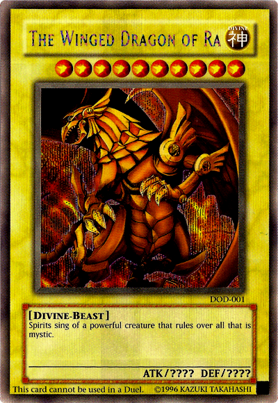 The Winged Dragon of Ra [DOD-001] Prismatic Secret Rare | Gaming Infinity