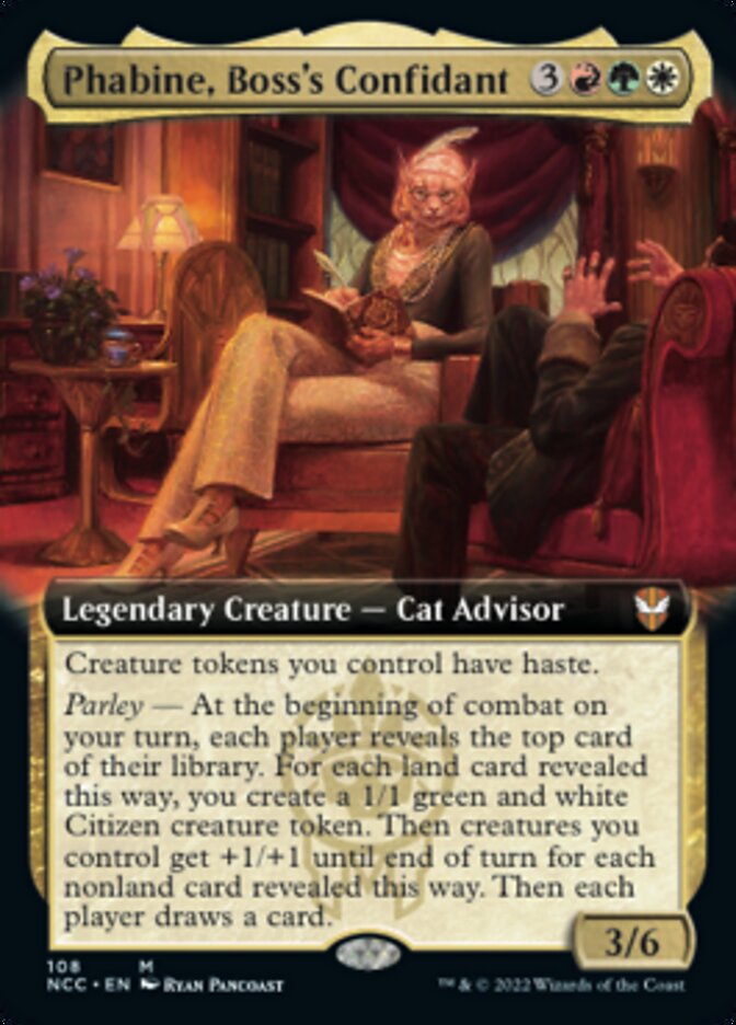 Phabine, Boss's Confidant (Extended Art) [Streets of New Capenna Commander] | Gaming Infinity