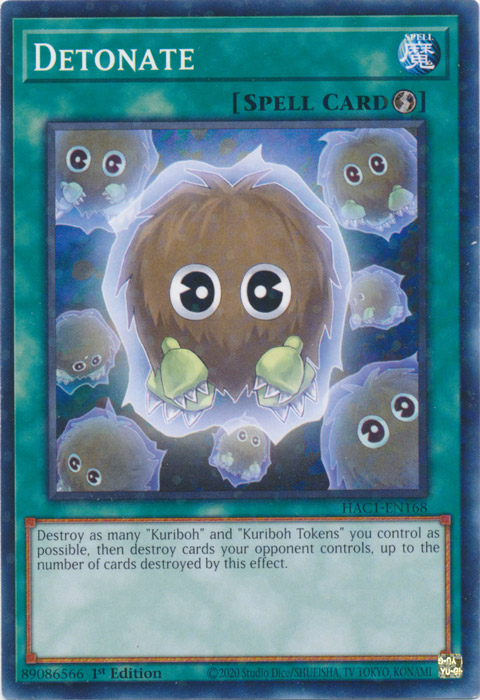 Detonate (Duel Terminal) [HAC1-EN168] Common | Gaming Infinity