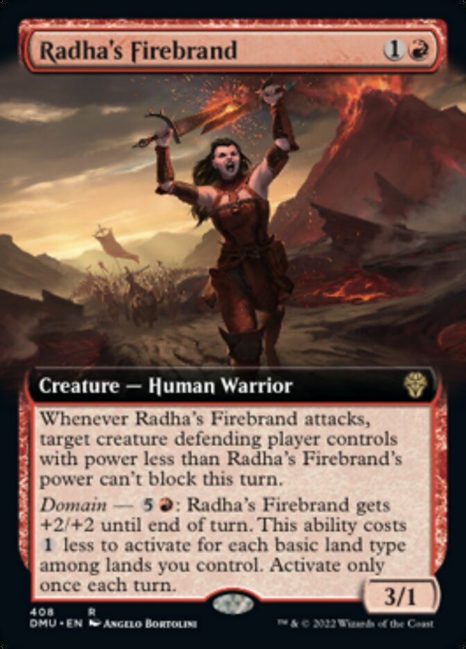 Radha's Firebrand (Extended Art) [Dominaria United] | Gaming Infinity