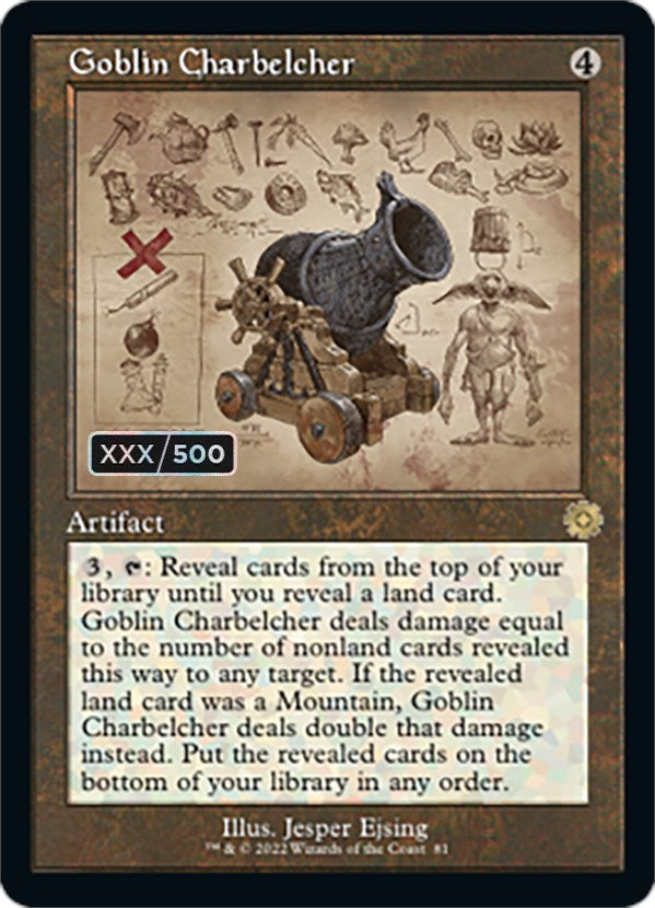 Goblin Charbelcher (Retro Schematic) (Serial Numbered) [The Brothers' War Retro Artifacts] | Gaming Infinity