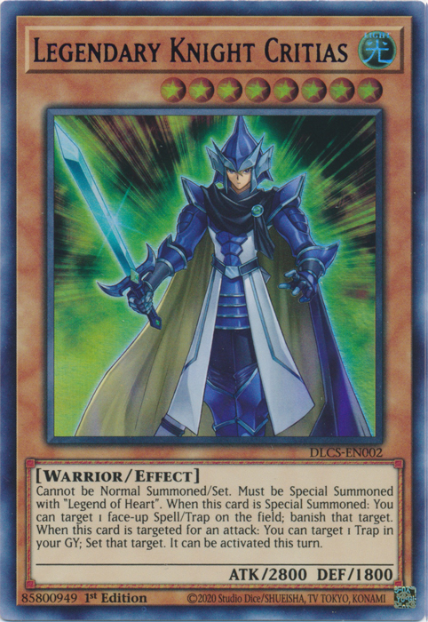 Legendary Knight Critias (Blue) [DLCS-EN002] Ultra Rare | Gaming Infinity