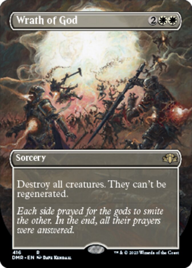 Wrath of God (Borderless Alternate Art) [Dominaria Remastered] | Gaming Infinity