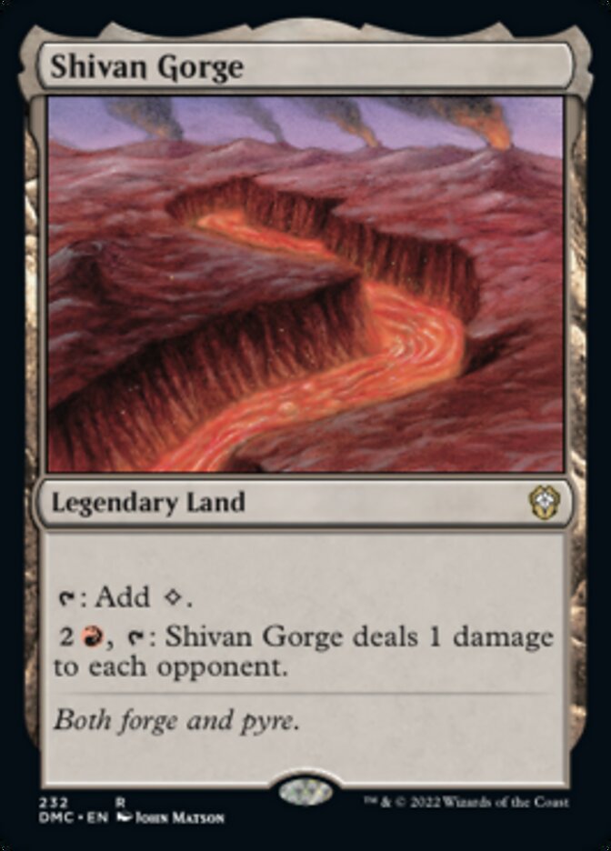 Shivan Gorge [Dominaria United Commander] | Gaming Infinity