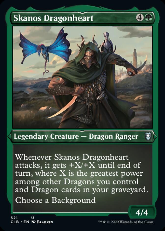 Skanos Dragonheart (Foil Etched) [Commander Legends: Battle for Baldur's Gate] | Gaming Infinity