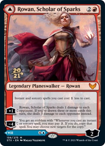 Rowan, Scholar of Sparks // Will, Scholar of Frost [Strixhaven: School of Mages Prerelease Promos] | Gaming Infinity