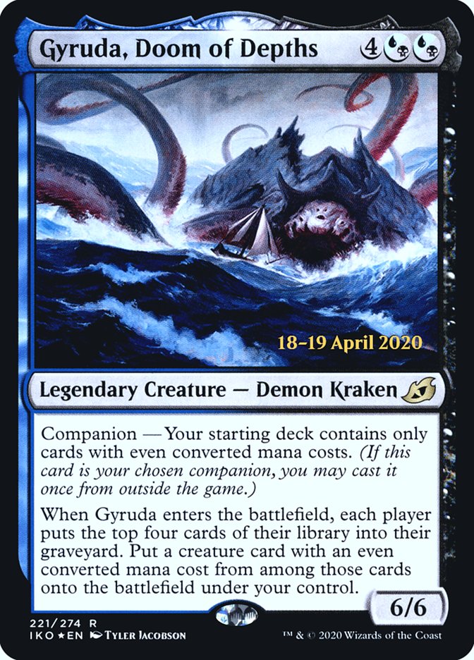 Gyruda, Doom of Depths  [Ikoria: Lair of Behemoths Prerelease Promos] | Gaming Infinity