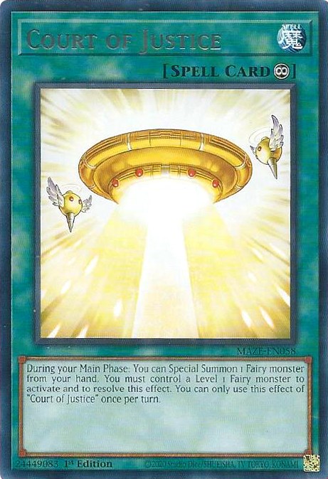 Court of Justice [MAZE-EN058] Rare | Gaming Infinity