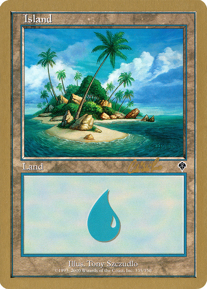 Island (cr335a) (Carlos Romao) [World Championship Decks 2002] | Gaming Infinity