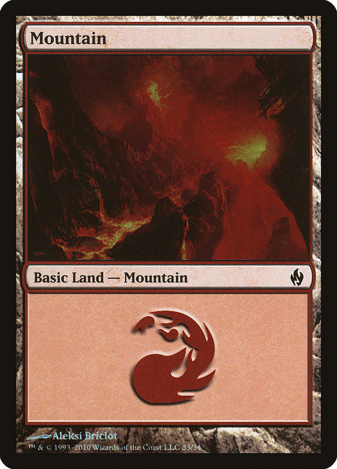 Mountain (33) [Premium Deck Series: Fire and Lightning] | Gaming Infinity