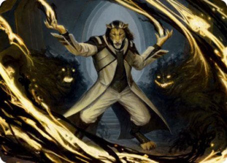 Leonin Lightscribe Art Card [Strixhaven: School of Mages Art Series] | Gaming Infinity