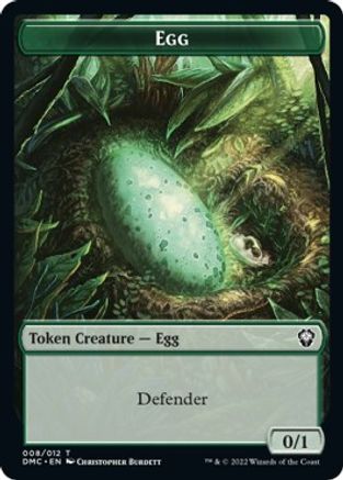 Snake // Egg Double-sided Token [Dominaria United Commander Tokens] | Gaming Infinity