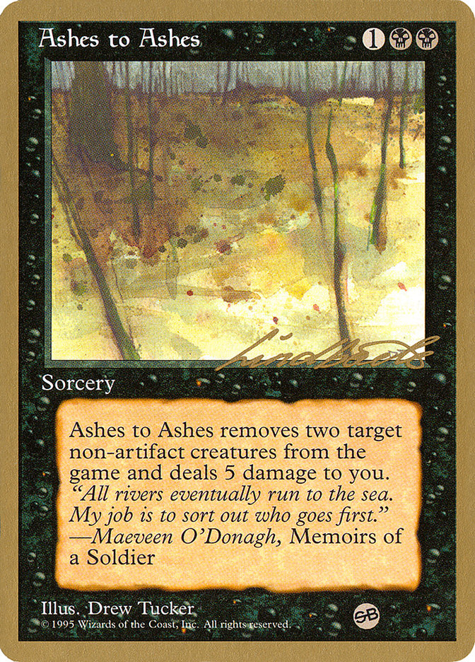 Ashes to Ashes (Leon Lindback) (SB) [Pro Tour Collector Set] | Gaming Infinity