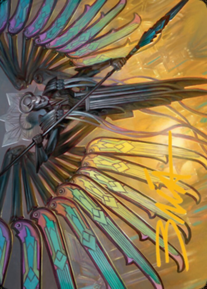 Paragon of Modernity Art Card (Gold-Stamped Signature) [Streets of New Capenna Art Series] | Gaming Infinity