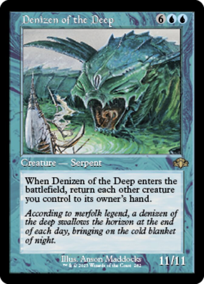 Denizen of the Deep (Retro) [Dominaria Remastered] | Gaming Infinity