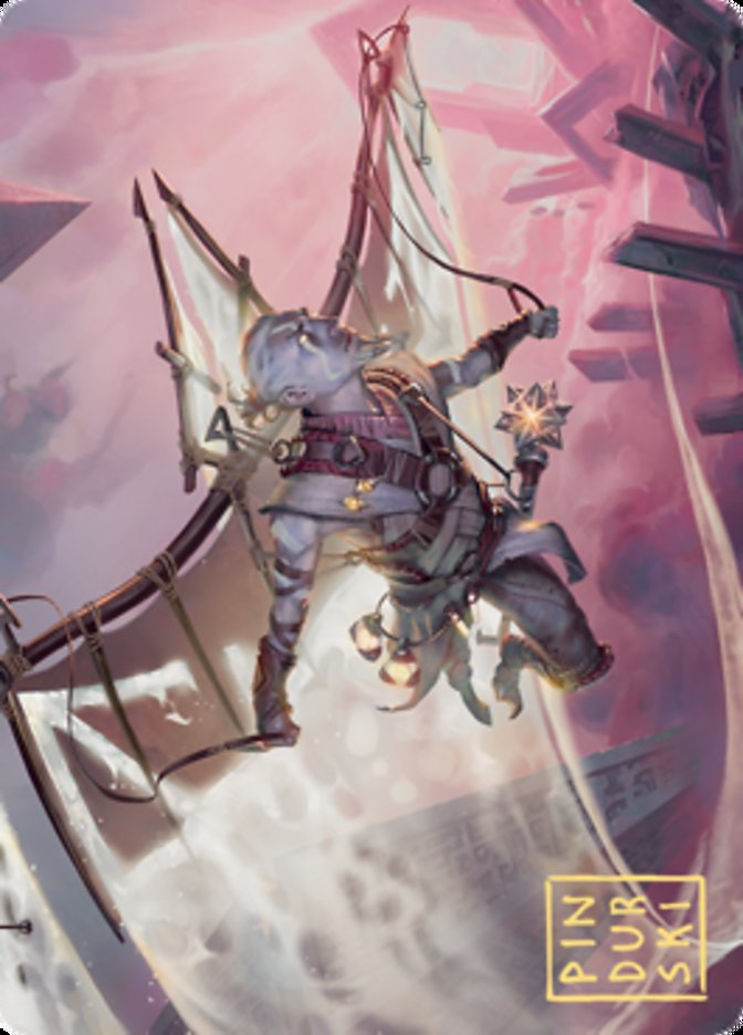 Kitesail Cleric Art Card (Gold-Stamped Signature) [Zendikar Rising Art Series] | Gaming Infinity