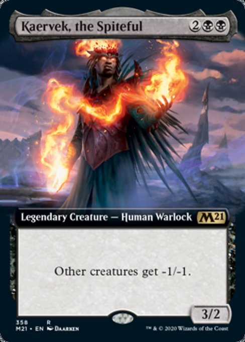 Kaervek, the Spiteful (Extended Art) [Core Set 2021] | Gaming Infinity