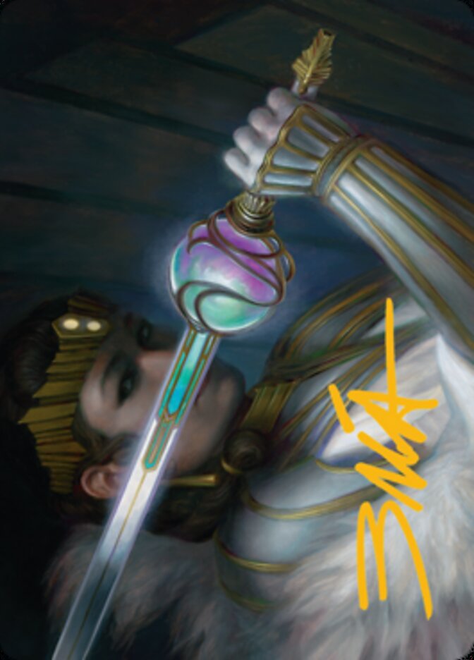 Luxior, Giada's Gift Art Card (Gold-Stamped Signature) [Streets of New Capenna Art Series] | Gaming Infinity