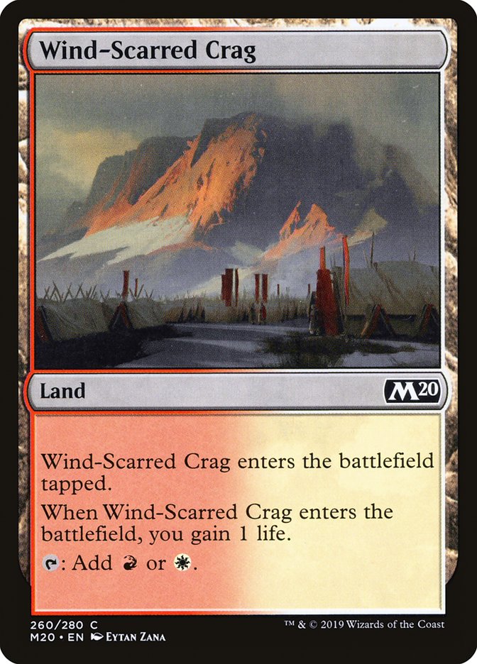 Wind-Scarred Crag [Core Set 2020] | Gaming Infinity