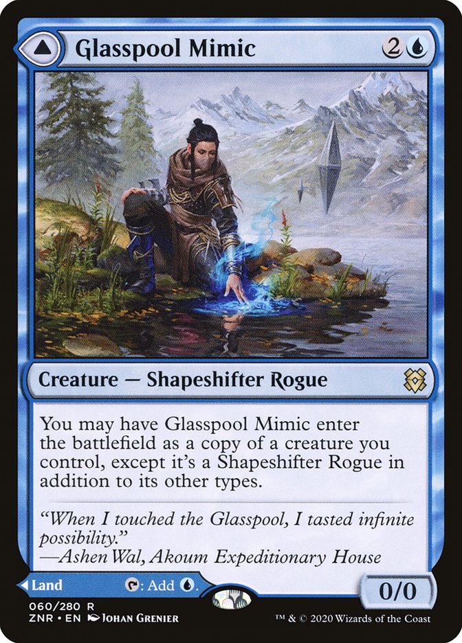 Glasspool Mimic // Glasspool Shore [Zendikar Rising] | Gaming Infinity