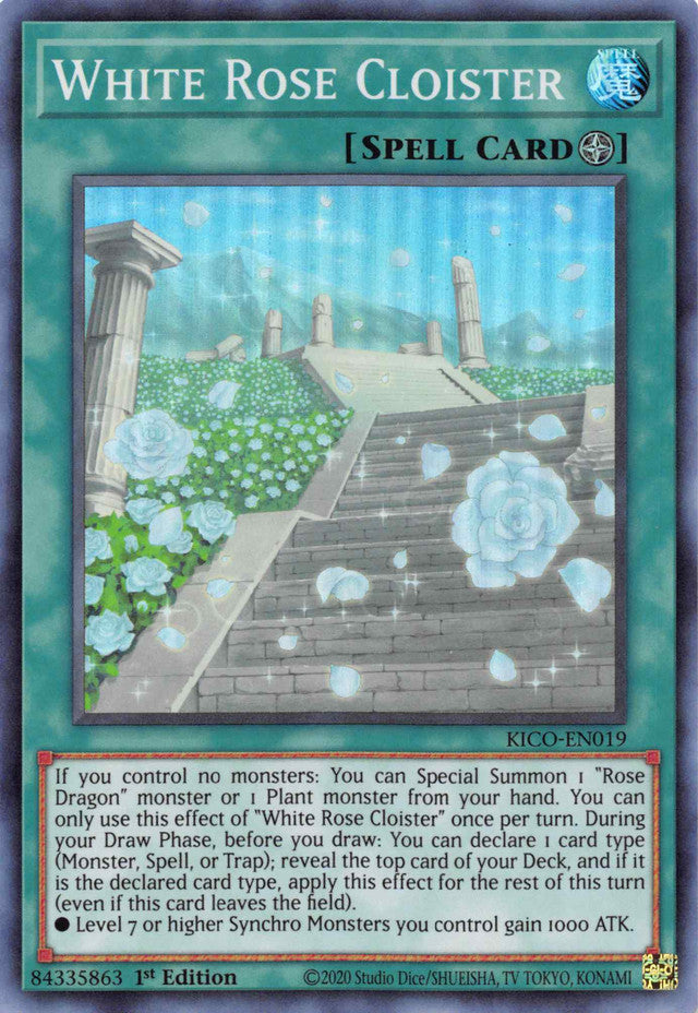 White Rose Cloister (Super Rare) [KICO-EN019] Super Rare | Gaming Infinity