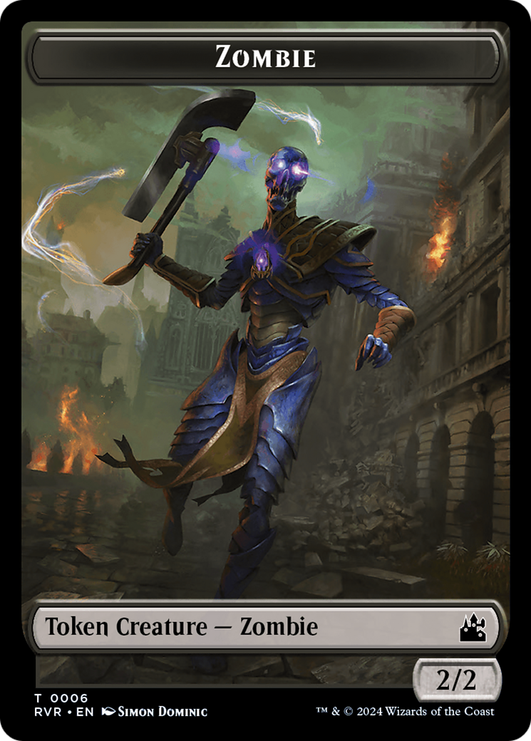 Goblin (0008) // Zombie Double-Sided Token [Ravnica Remastered Tokens] | Gaming Infinity