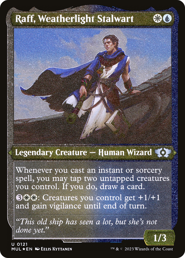 Raff, Weatherlight Stalwart (Foil Etched) [Multiverse Legends] | Gaming Infinity