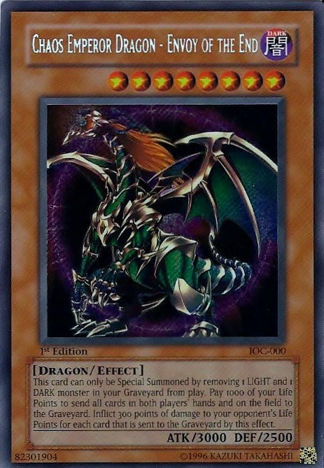 Chaos Emperor Dragon - Envoy of the End [IOC-000] Secret Rare | Gaming Infinity