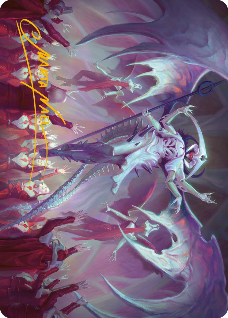 Atraxa, Grand Unifier Art Card (Gold-Stamped Signature) [Phyrexia: All Will Be One Art Series] | Gaming Infinity