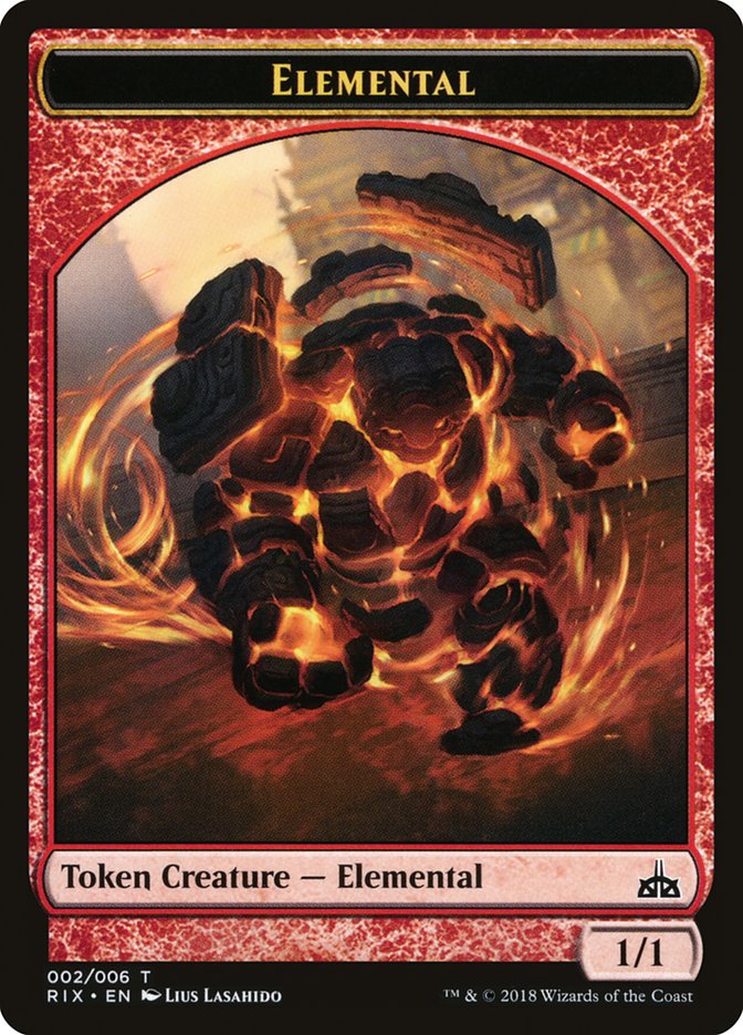 Elemental (002/006) [Rivals of Ixalan Tokens] | Gaming Infinity