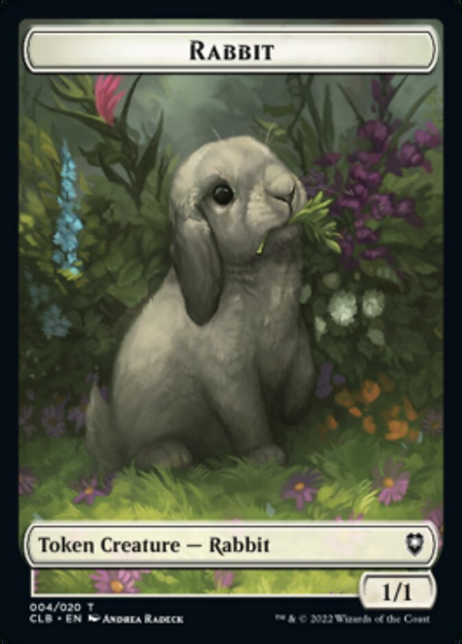 Treasure // Rabbit Double-sided Token [Commander Legends: Battle for Baldur's Gate Tokens] | Gaming Infinity