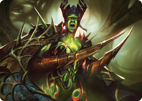 Maze's Mantle Art Card [Phyrexia: All Will Be One Art Series] | Gaming Infinity