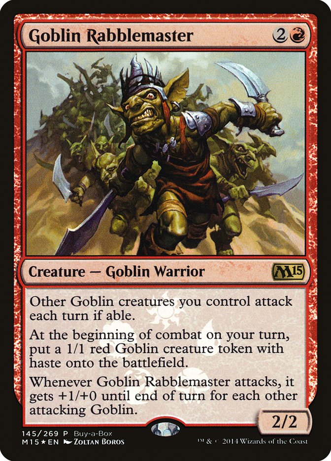 Goblin Rabblemaster (Buy-A-Box) [Magic 2015 Promos] | Gaming Infinity