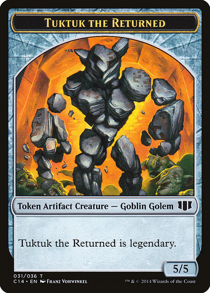 Daretti, Scrap Savant Emblem // Tuktuk the Returned Double-sided Token [Commander 2014 Tokens] | Gaming Infinity