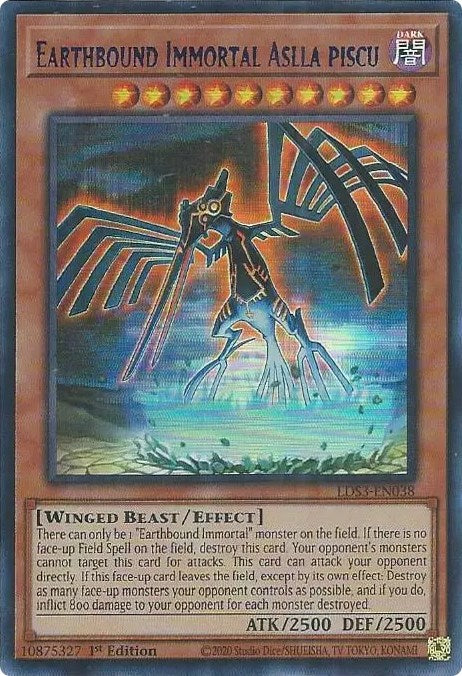 Earthbound Immortal Aslla piscu (Blue) [LDS3-EN038] Ultra Rare | Gaming Infinity