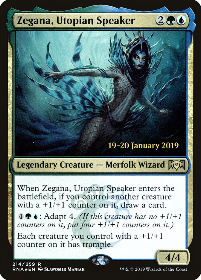 Zegana, Utopian Speaker [Ravnica Allegiance Prerelease Promos] | Gaming Infinity