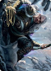 Jorn, God of Winter Art Card (Gold-Stamped Signature) [Kaldheim: Art Series] | Gaming Infinity