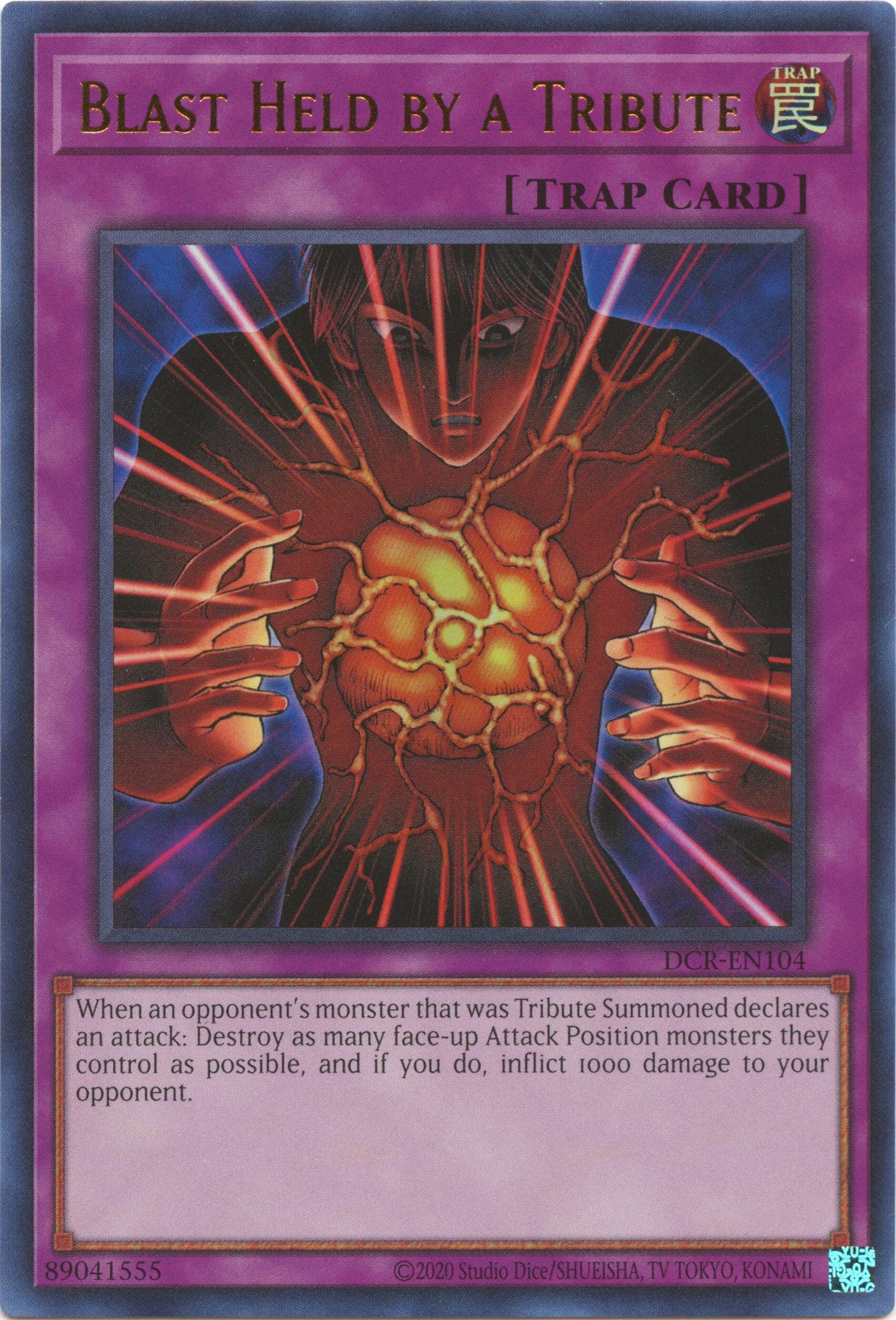 Blast Held by a Tribute (25th Anniversary) [DCR-EN104] Ultra Rare | Gaming Infinity