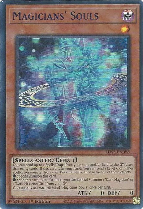 Magicians' Souls (Blue) [LDS3-EN088] Ultra Rare | Gaming Infinity