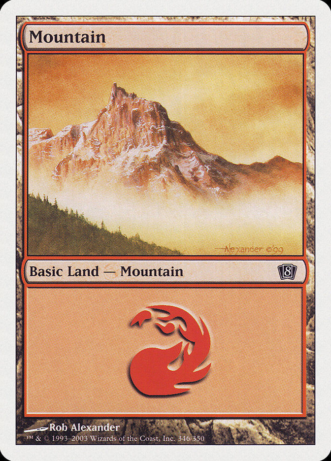 Mountain (346) [Eighth Edition] | Gaming Infinity