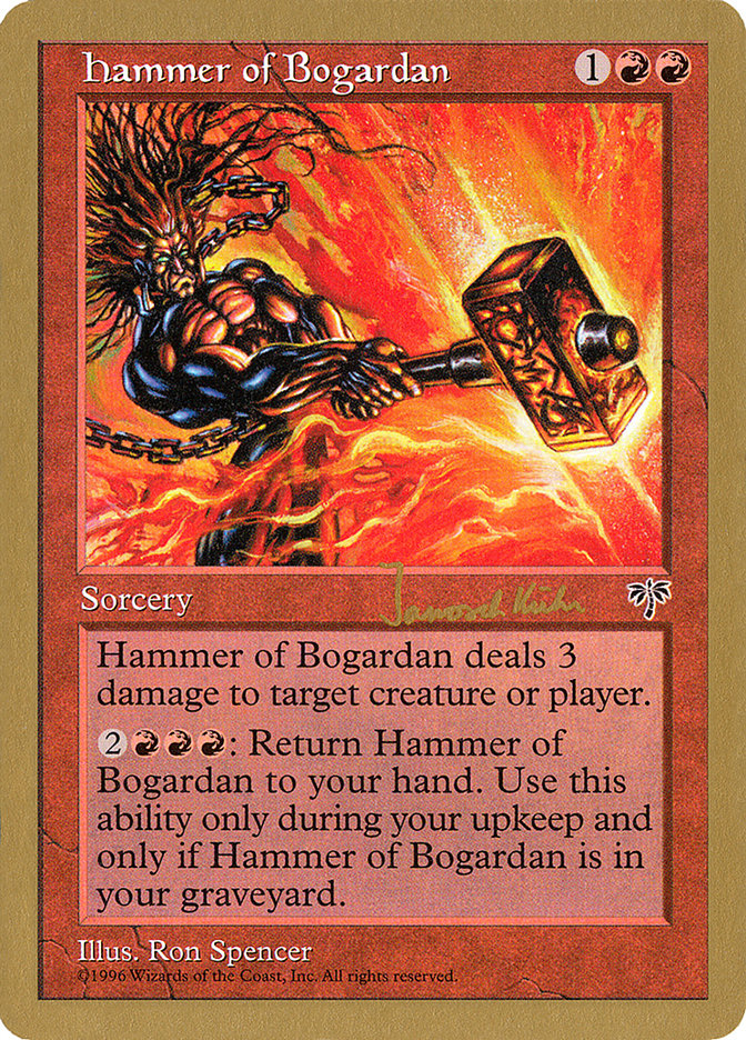 Hammer of Bogardan (Janosch Kuhn) [World Championship Decks 1997] | Gaming Infinity