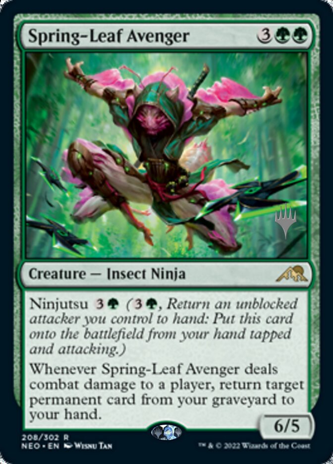 Spring-Leaf Avenger (Promo Pack) [Kamigawa: Neon Dynasty Promos] | Gaming Infinity