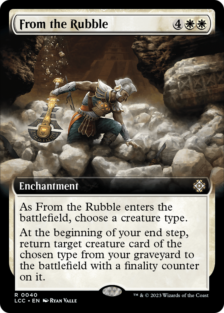 From the Rubble (Extended Art) [The Lost Caverns of Ixalan Commander] | Gaming Infinity