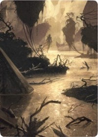 Murkwater Pathway Art Card [Zendikar Rising Art Series] | Gaming Infinity