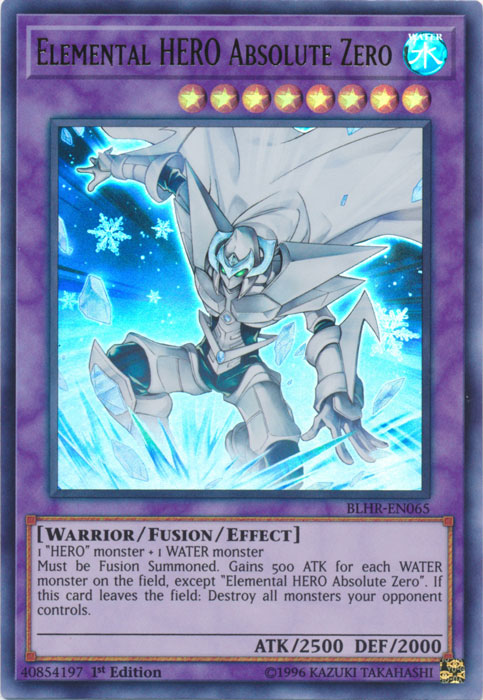 Elemental HERO Absolute Zero [BLHR-EN065] Ultra Rare | Gaming Infinity