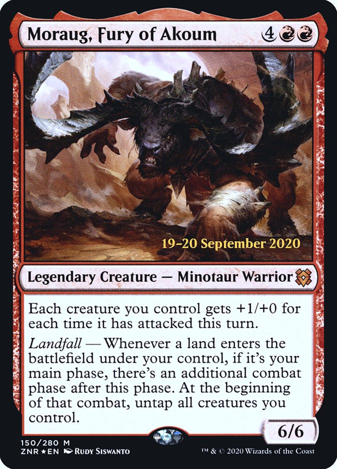 Moraug, Fury of Akoum  [Zendikar Rising Prerelease Promos] | Gaming Infinity