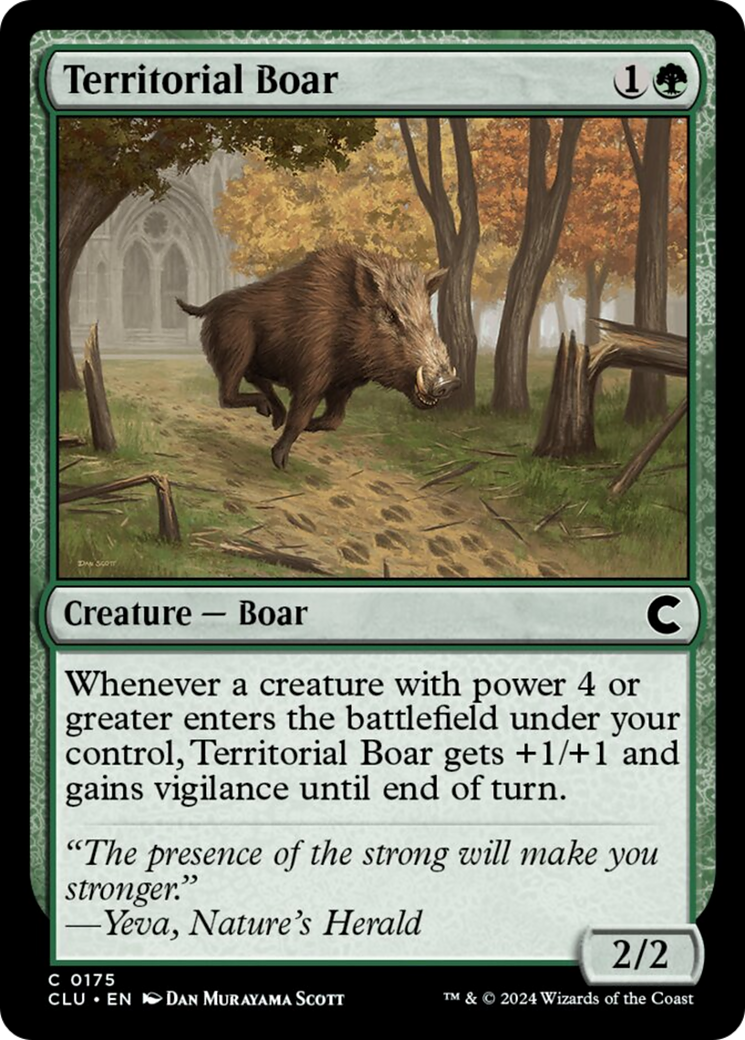 Territorial Boar [Ravnica: Clue Edition] | Gaming Infinity