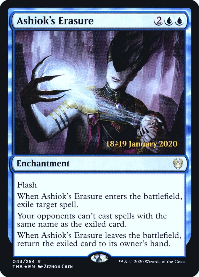 Ashiok's Erasure [Theros Beyond Death Prerelease Promos] | Gaming Infinity