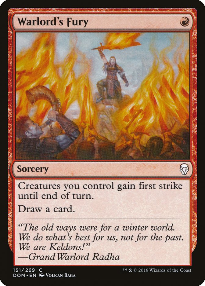 Warlord's Fury [Dominaria] | Gaming Infinity