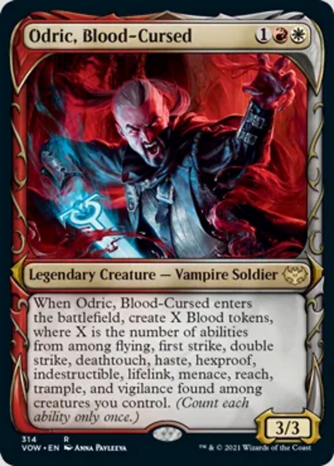 Odric, Blood-Cursed (Showcase Fang Frame) [Innistrad: Crimson Vow] | Gaming Infinity